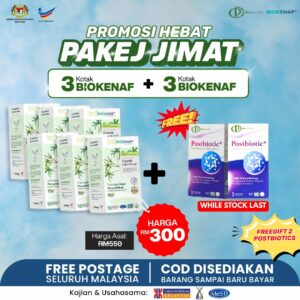 PAKEJ JIMAT (6 KOTAK BIOKENAF + 2 POSTBIOTIC)